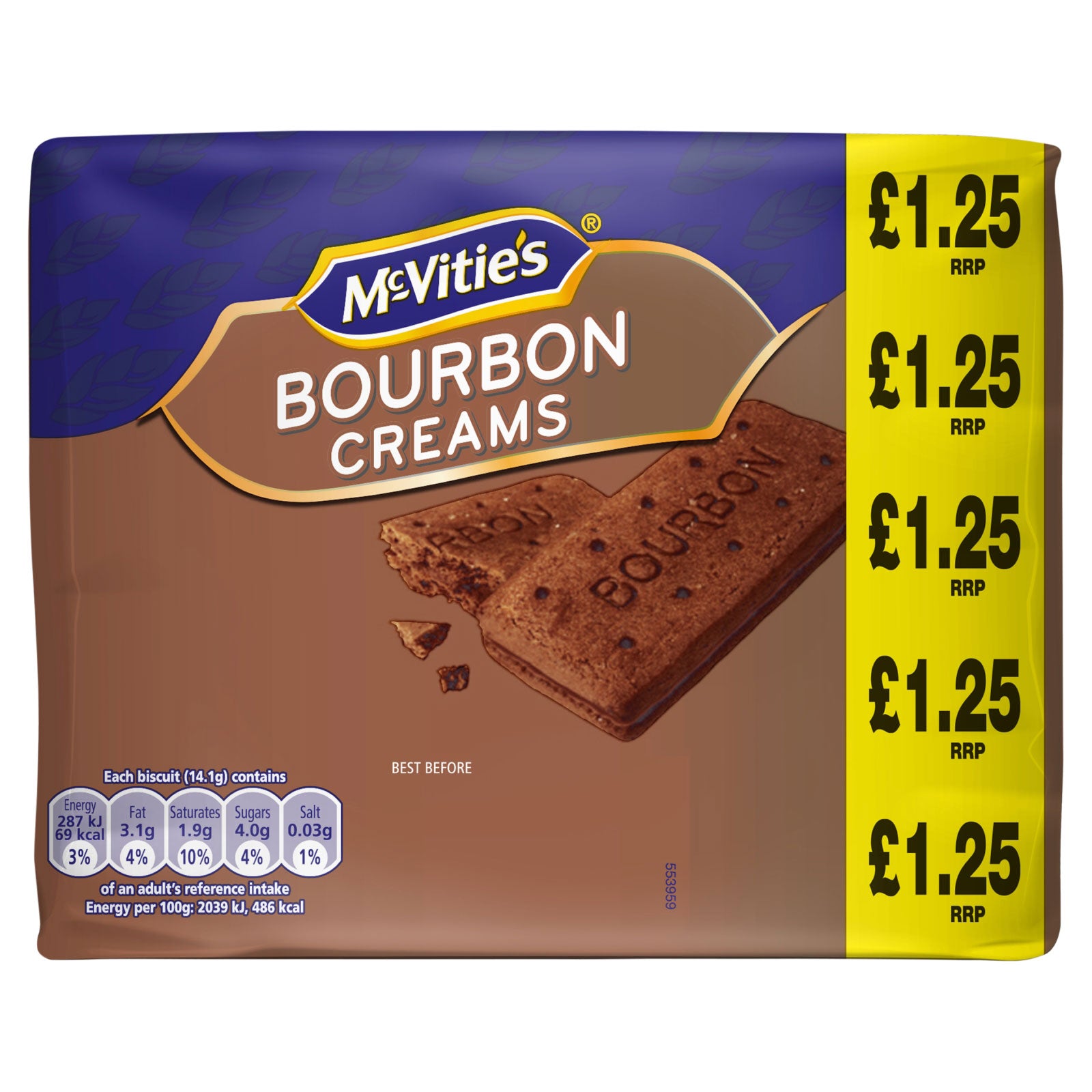 McVitie's Bourbon Creams Busicuits 300g | High Quality Chocolate & Sweets Online - Product Image McVitie's Bourbon Creams Busicuits 300g | High Quality Chocolate & Sweets Online - Product Image